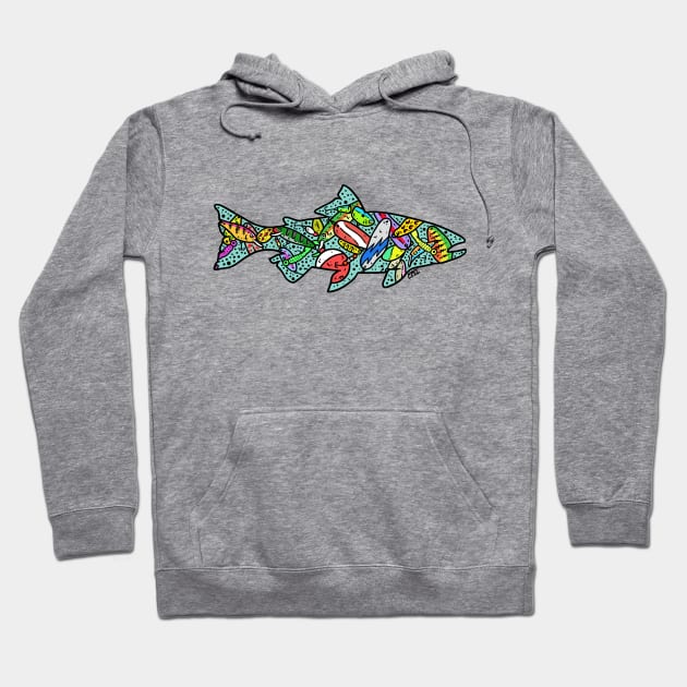 Gone Fishing Hoodie by CharlieWizzard